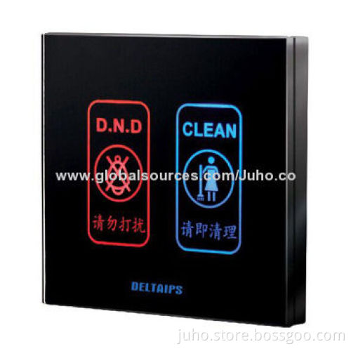Crystal glass panel hotel doorbell switch with DND function
